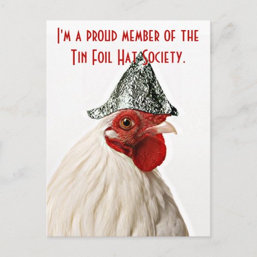 Postkarte, Postkarte mit Hühnchen (Vorderseite)