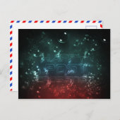 Postkarte "Postüberqueren unter Wasser" (Vorne/Hinten)