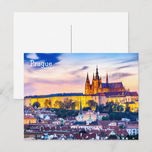 Postkarte Prag (Vorne/Hinten)