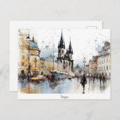 Postkarte Prag (Vorne/Hinten)