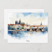 Postkarte Prag (Vorne/Hinten)