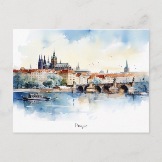 Postkarte Prag (Vorderseite)
