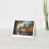 Postkarte Prag Nacht in Tschechien (Vorderseite)