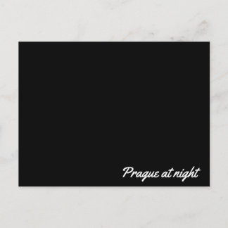 Postkarte Prag nachts