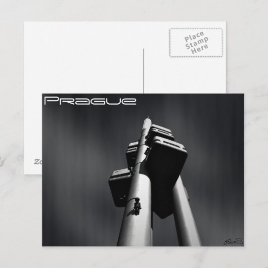 Postkarte Prag TV Tower (Vorne/Hinten)