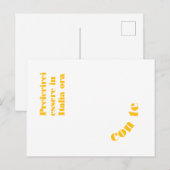Postkarte Preferirei essere in Italia ora  (Vorne/Hinten)