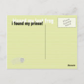 Postkarte "Prince" (Rückseite)