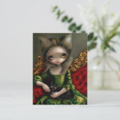 Postkarte "Princess with a Black Cat" (Stehend Vorderseite)
