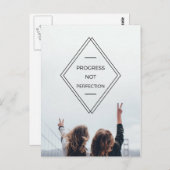 Postkarte "Progress Not Perfect" (Vorne/Hinten)