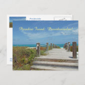 Postkarte/Providenciales/Turks und Caicos/Paradies Postkarte (Vorne/Hinten)