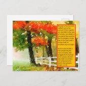 Postkarte - Psalm 1:1-3 Gesegnet ist der Mann (Vorne/Hinten)