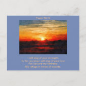 Postkarte - Psalm 59:16 Singen am Morgen (Vorderseite)
