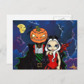 Postkarte "Pumpkin King's Night Out" (Vorne/Hinten)
