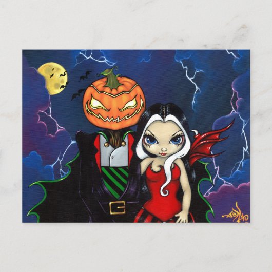 Postkarte "Pumpkin King's Night Out" (Vorderseite)