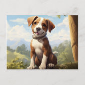 Postkarte Puppy Perfekt (Vorderseite)
