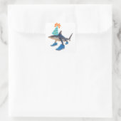Postkarte Quadratischer Aufkleber (Tasche)