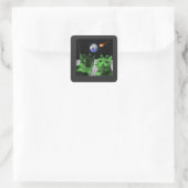 Postkarte Quadratischer Aufkleber (Tasche)