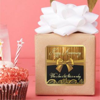 Postkarte Quadratischer Aufkleber