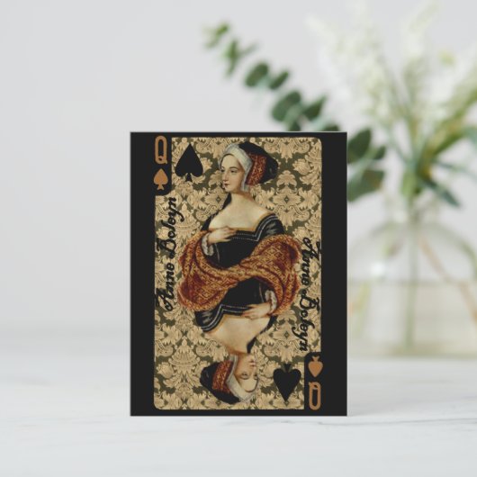 Postkarte Queen of Spades (Stehend Vorderseite)