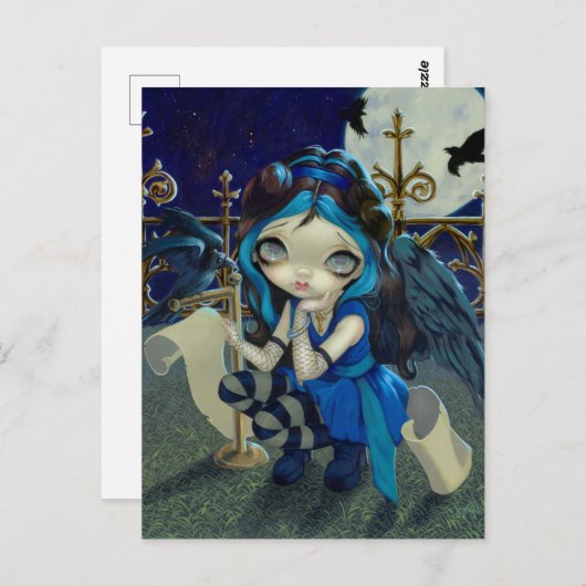 Postkarte "Quoth the Raven Nevermore" (Vorne/Hinten)