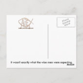 Postkarte "Radioactive Jesus" (Rückseite)