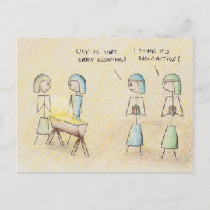 Postkarte "Radioactive Jesus"