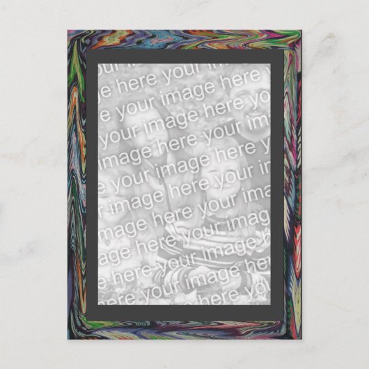 Postkarte - Rahmen für abgestrichene Farben (Vorderseite)