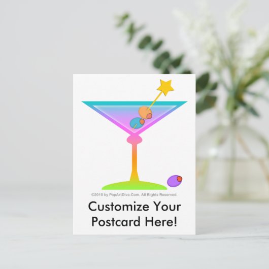 Postkarte - RAINBOW MARTINI (Stehend Vorderseite)