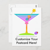 Postkarte - RAINBOW MARTINI (Vorne/Hinten)