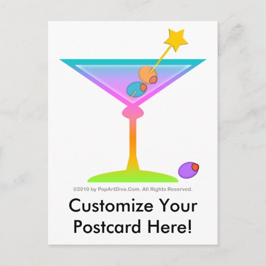 Postkarte - RAINBOW MARTINI (Vorderseite)