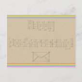 Postkarte "Rainbow Scribble" (Vorderseite)