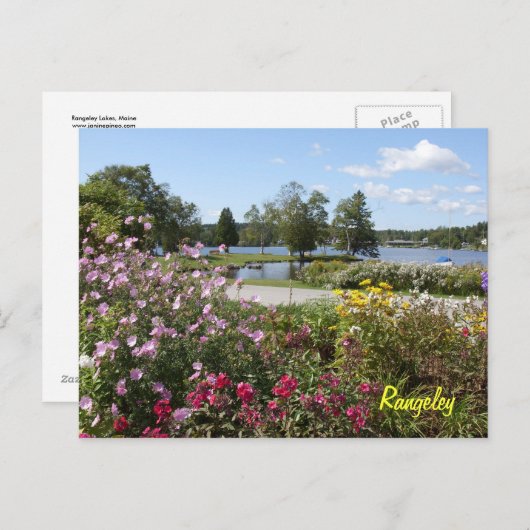 Postkarte Rangeley Lakes (Vorne/Hinten)