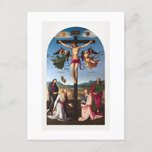 POSTKARTE : RAPHAEL : DIE MOND-KREUZIGUNG 1502 - 0