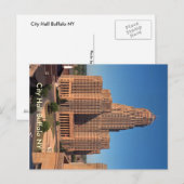 Postkarte - Rathaus Buffalo NY (Vorne/Hinten)
