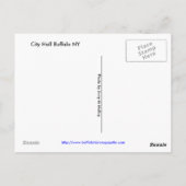 Postkarte - Rathaus Buffalo NY (Rückseite)