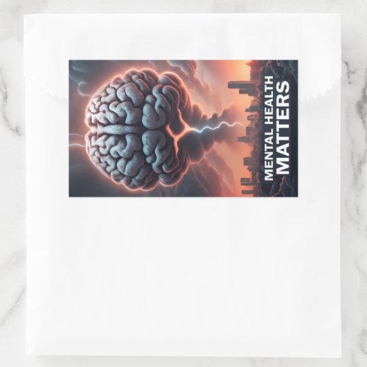 Postkarte Rechteckiger Aufkleber (Tasche)