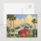 Postkarte Red Schoolhouse (Vorne/Hinten)