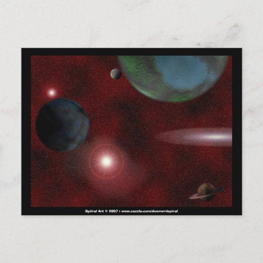 Postkarte Red Space (Vorderseite)