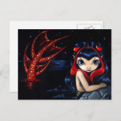 Postkarte "Red Tails Mermaid" (Vorne/Hinten)