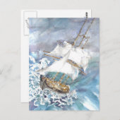 Postkarte "Reefing" (Vorne/Hinten)