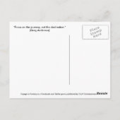 Postkarte Reise zur Fantasie - Orientalische Felse (Rückseite)