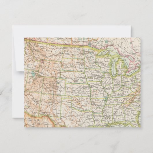 Postkarte Reisebeschreibung (Rückseite)