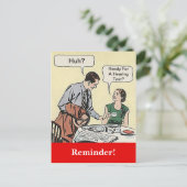 Postkarte Retro Coupé Erinnerung (Stehend Vorderseite)