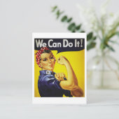 Postkarte, Retro, das können wir machen Postkarte (Stehend Vorderseite)