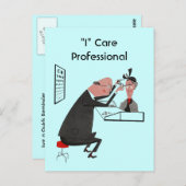 Postkarte Retro "I" Pflege Beruflicher Optometrike (Vorne/Hinten)