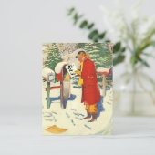 Postkarte Retro Planung RV Camping Reise (Stehend Vorderseite)