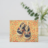 Postkarte Retro Shoes (Stehend Vorderseite)