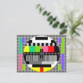 Postkarte "Retro TV" (Stehend Vorderseite)