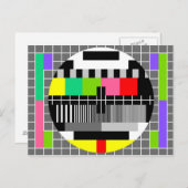 Postkarte "Retro TV" (Vorne/Hinten)