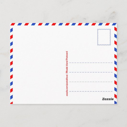 Postkarte "Rhode Island" (Rückseite)